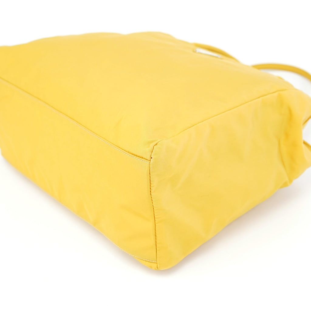 B3864 Yellow Tessuto City Tote Bag