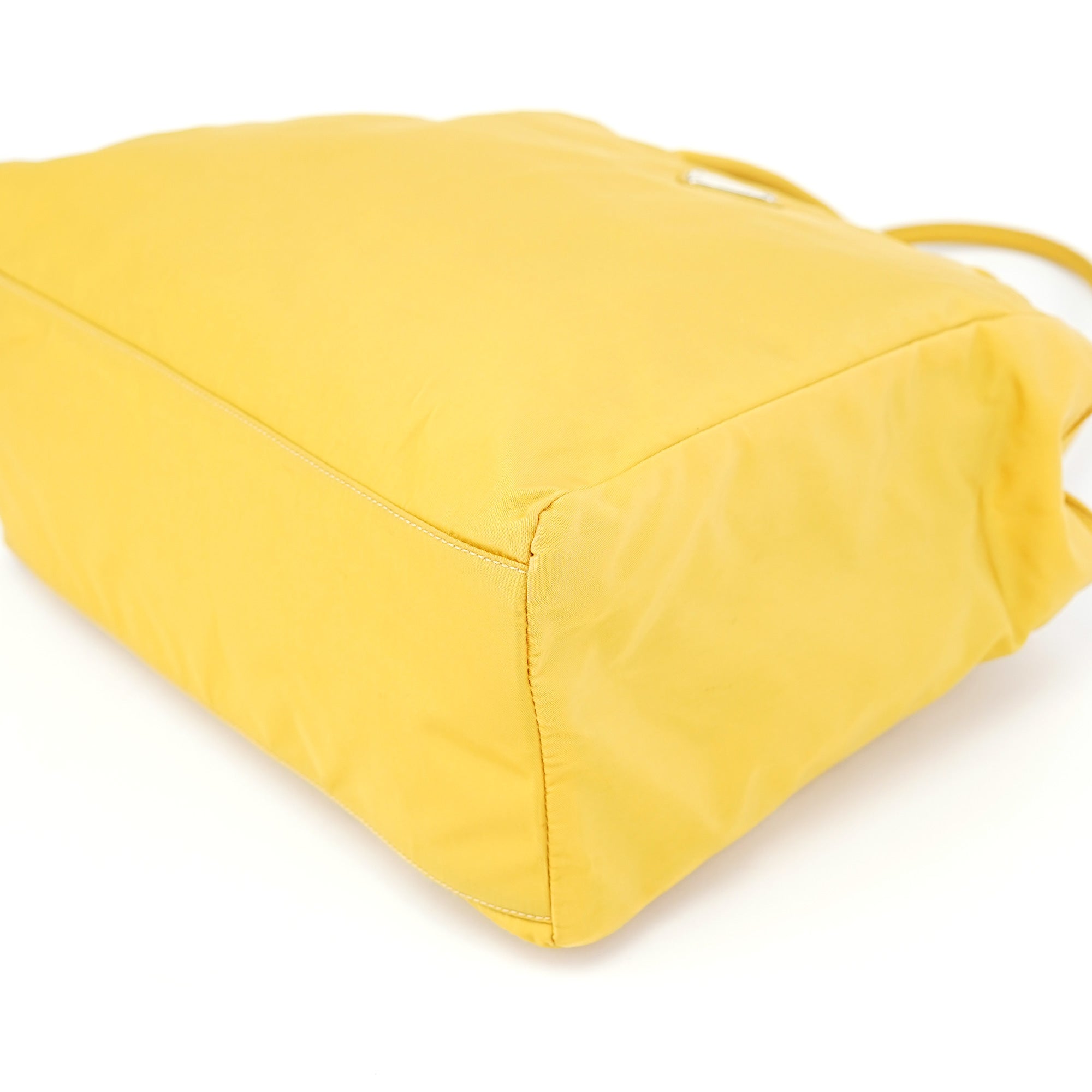 B3864 Yellow Tessuto City Tote Bag