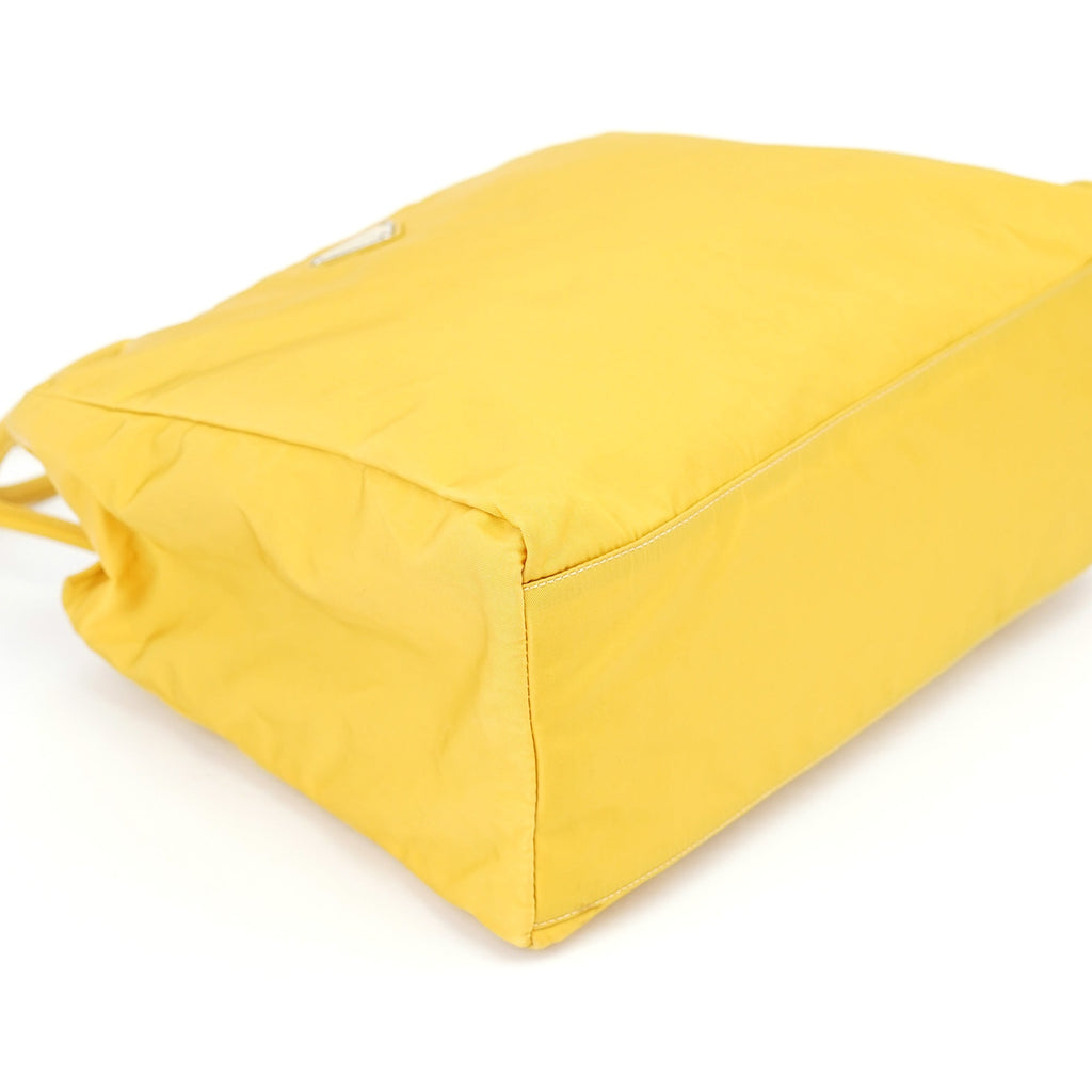 B3864 Yellow Tessuto City Tote Bag