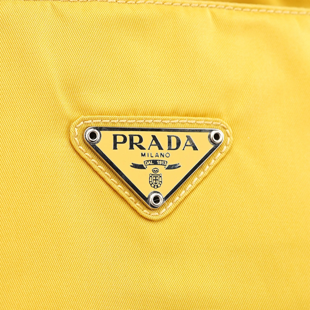 B3864 Yellow Tessuto City Tote Bag
