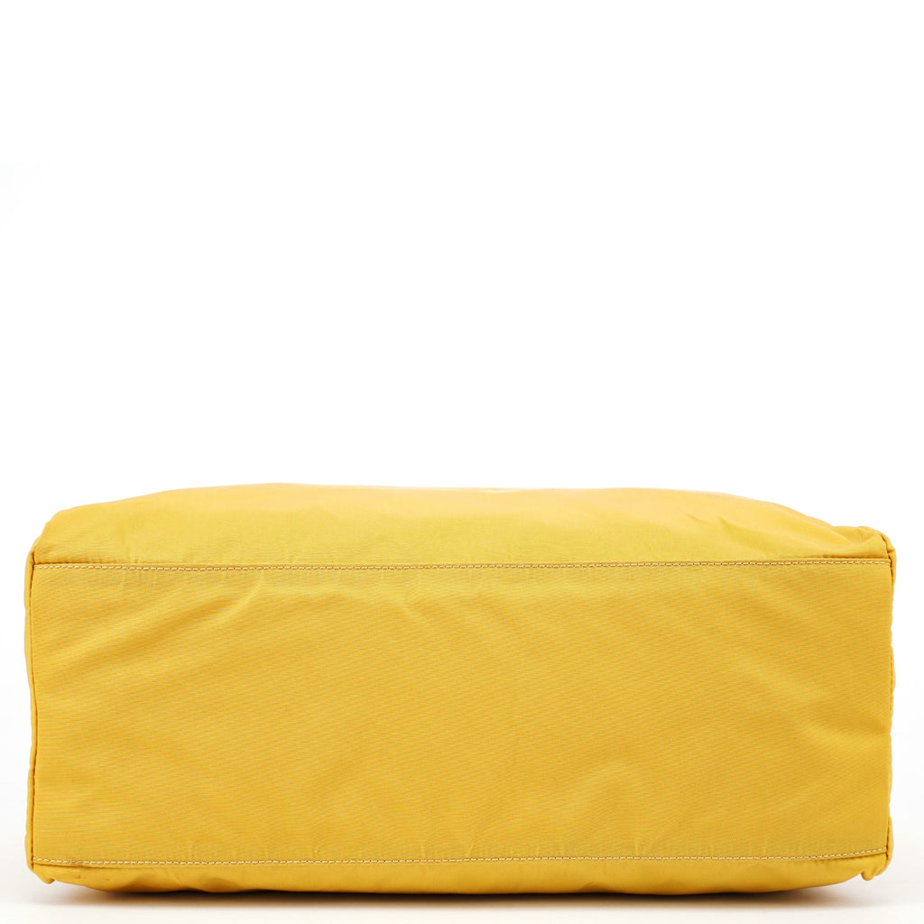 B3864 Yellow Tessuto City Tote Bag
