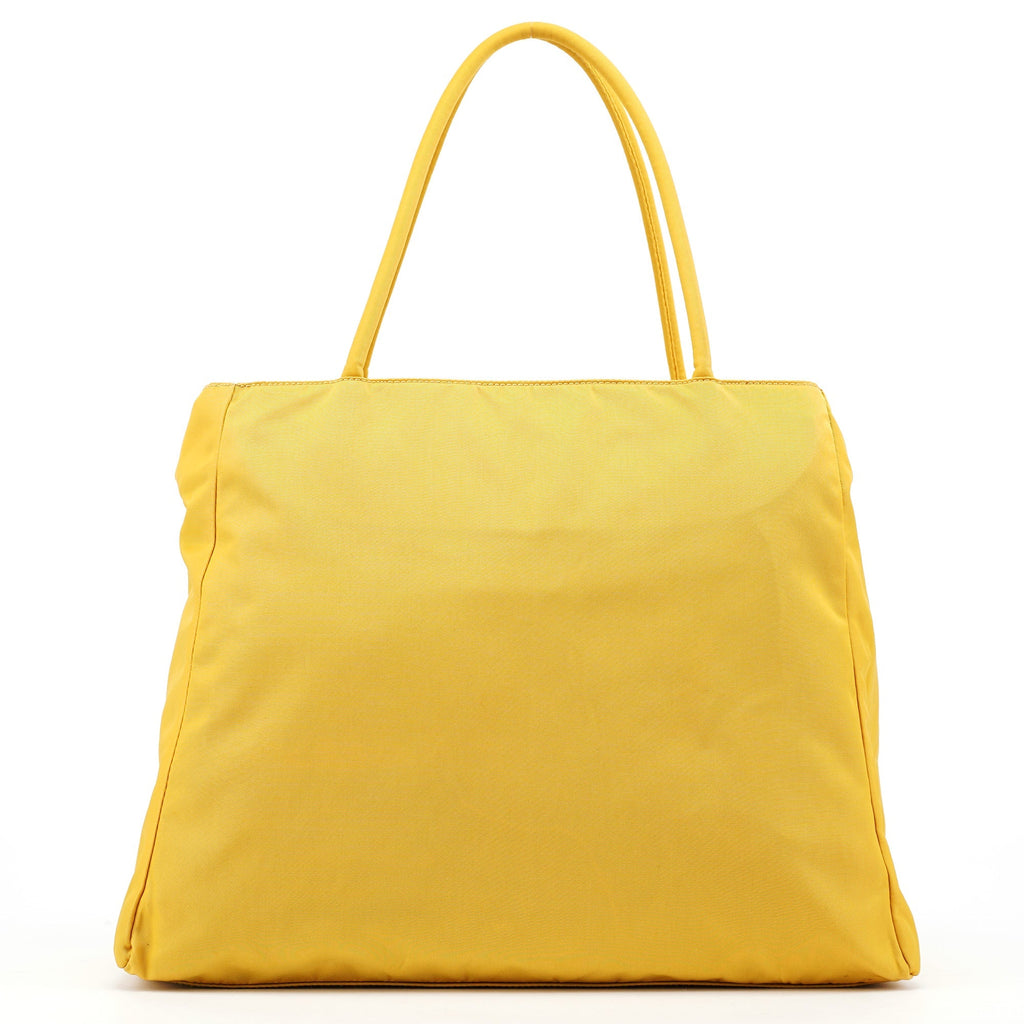 B3864 Yellow Tessuto City Tote Bag