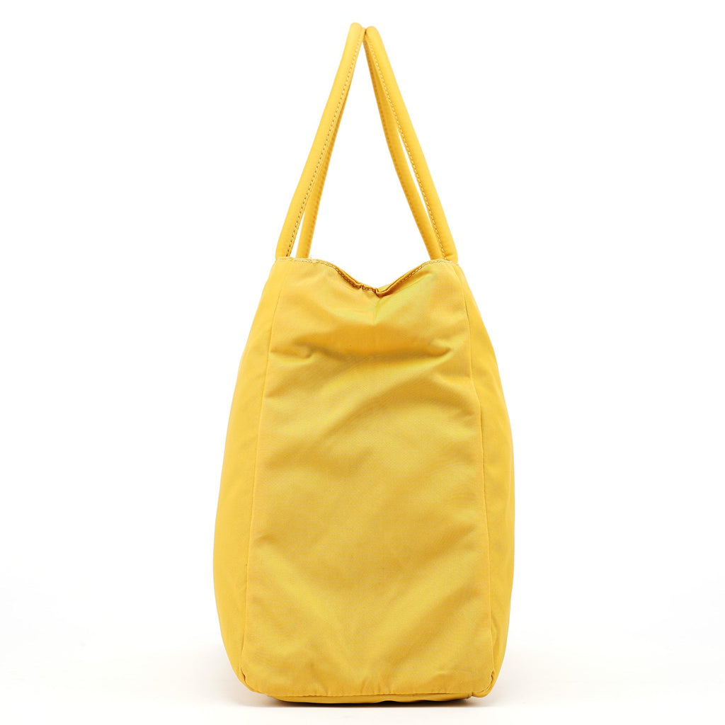 B3864 Yellow Tessuto City Tote Bag