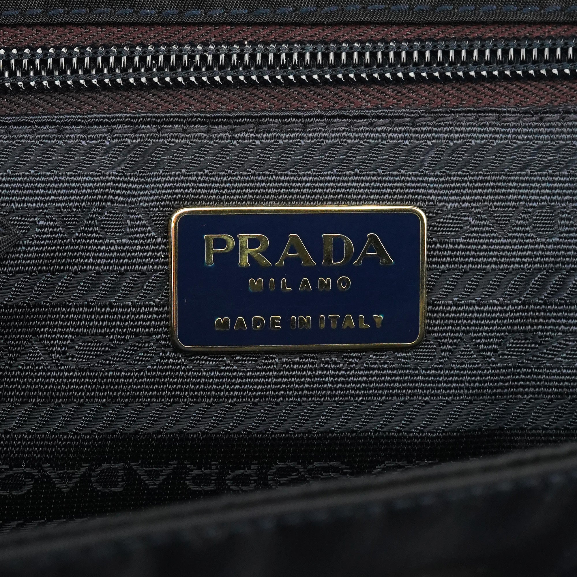 B4066Y Navy Tessuto Metallo Top Handle Bag