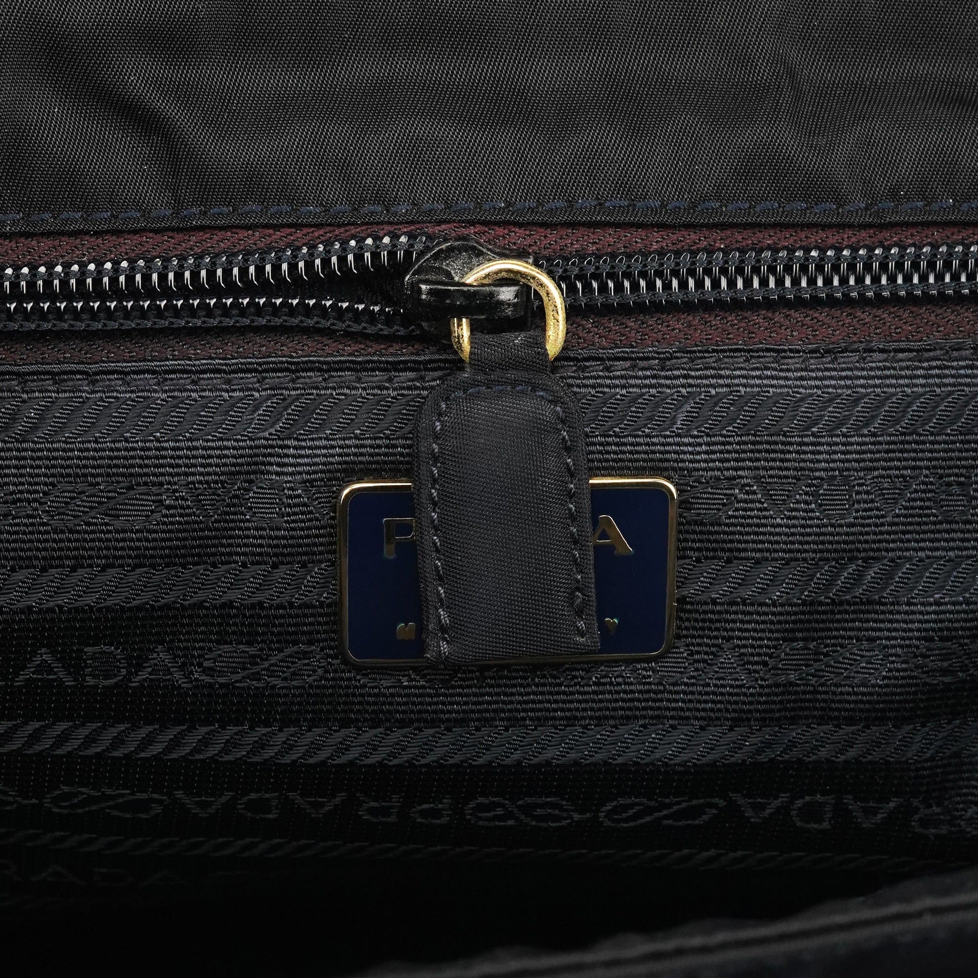 B4066Y Navy Tessuto Metallo Top Handle Bag