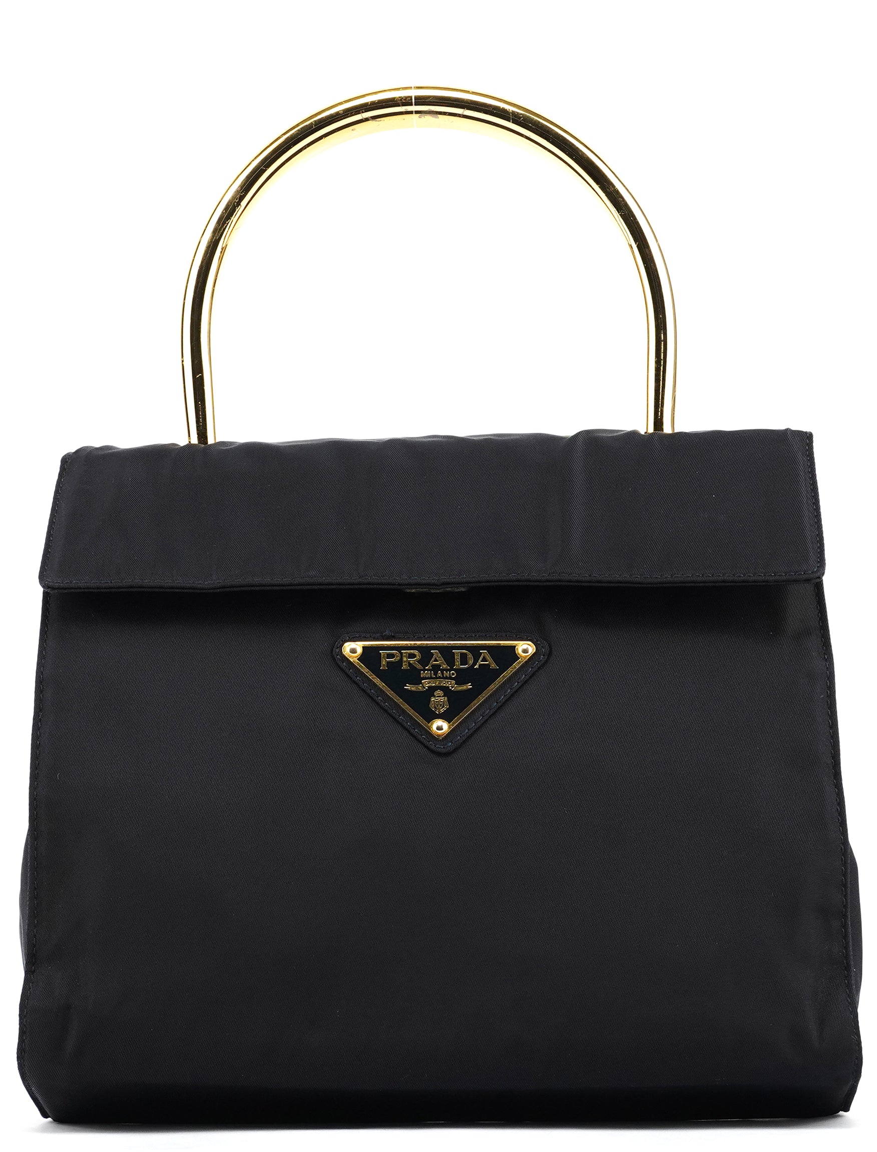 B4066Y Navy Tessuto Metallo Top Handle Bag