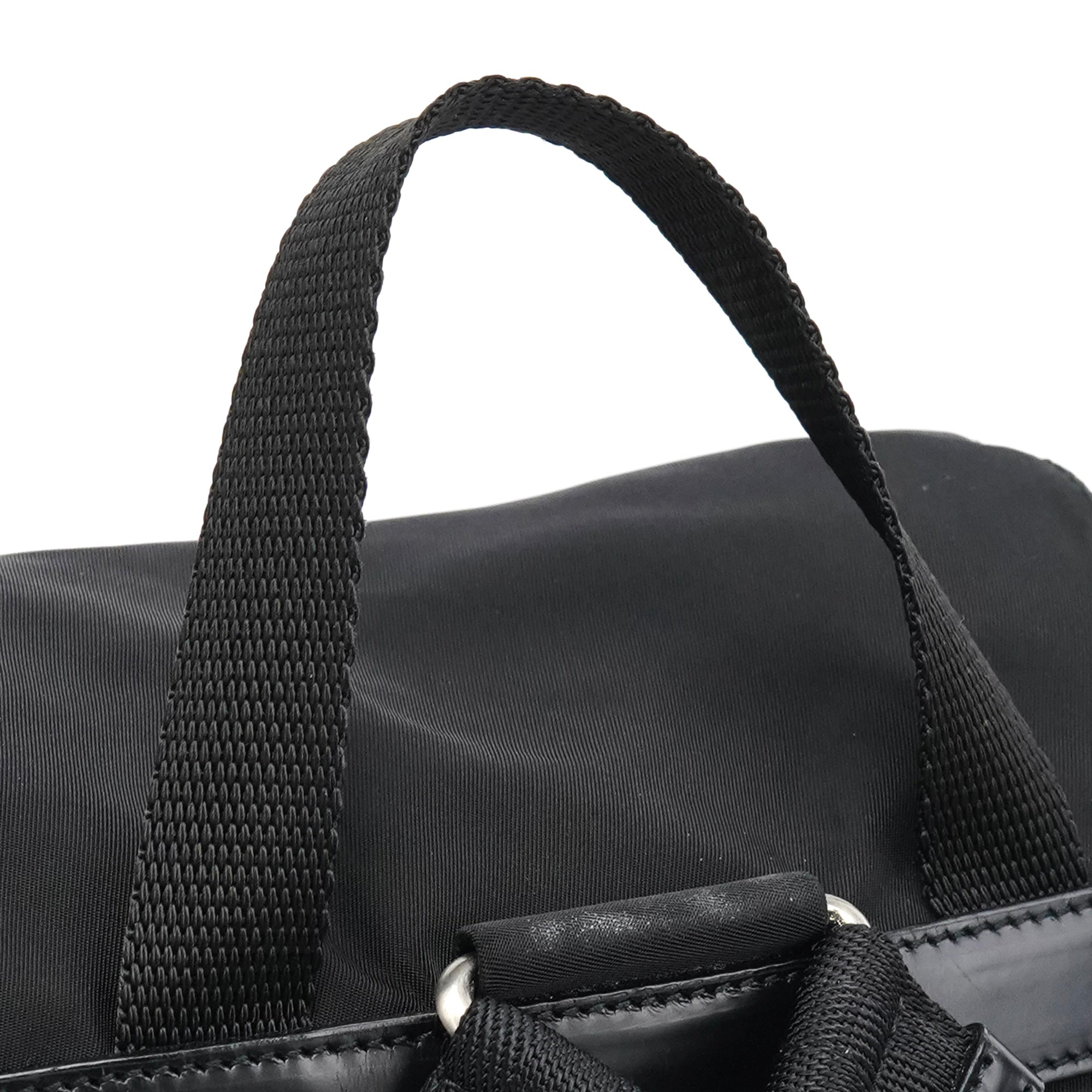 B4650 Black Tessuto Vela Backpack