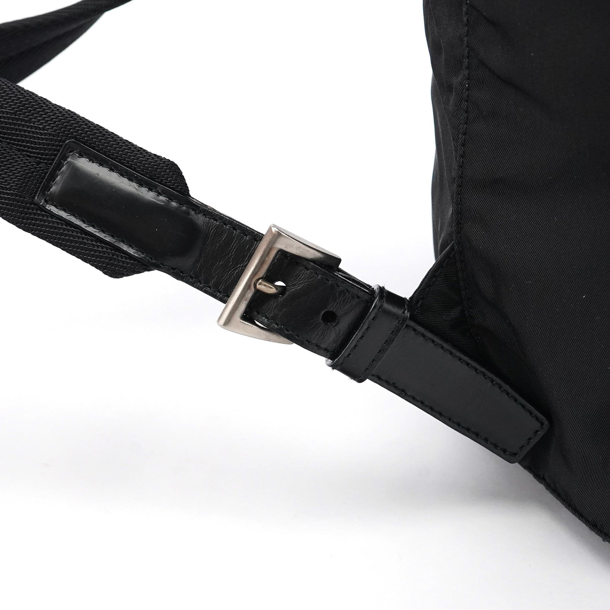 B4650 Black Tessuto Vela Backpack