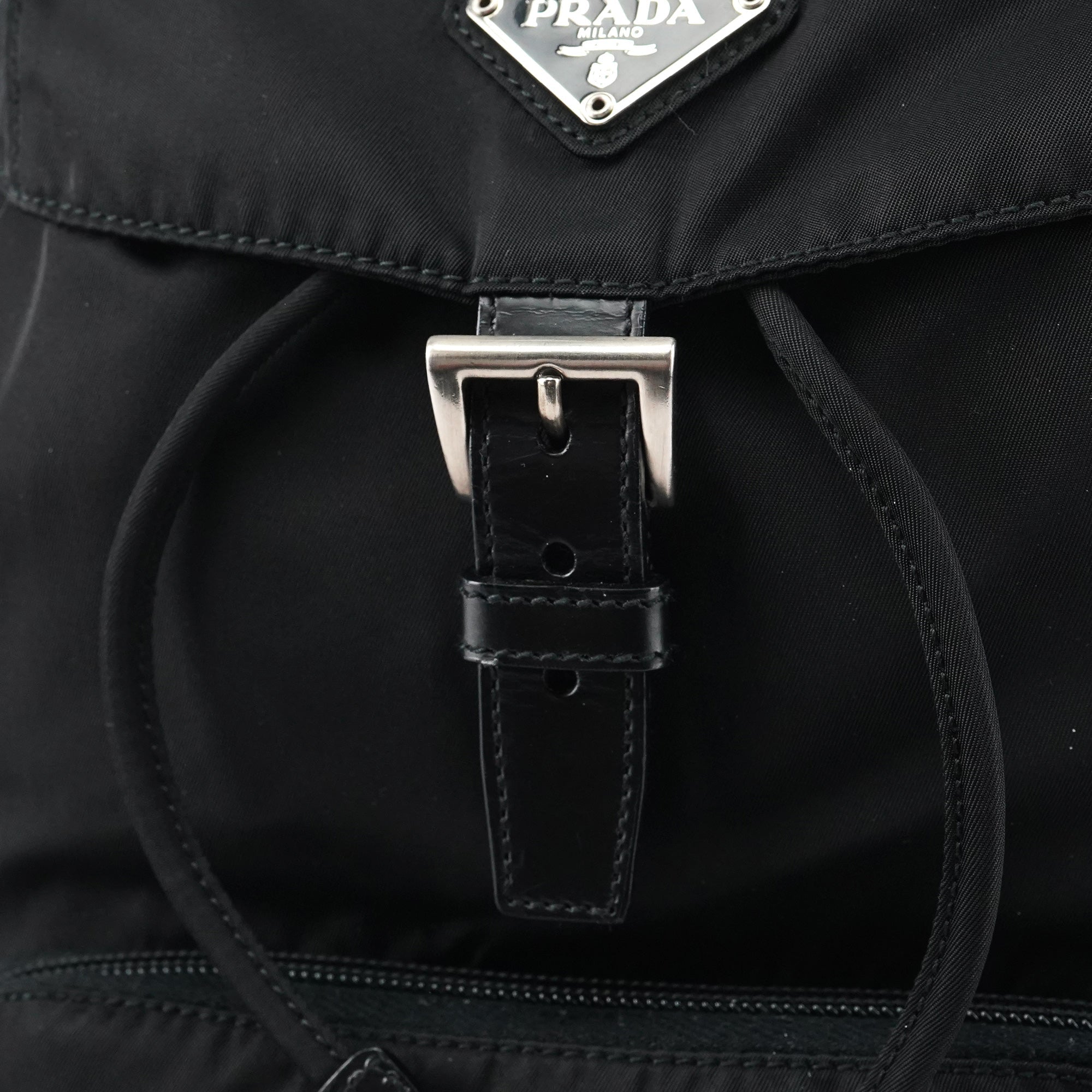 B4650 Black Tessuto Vela Backpack