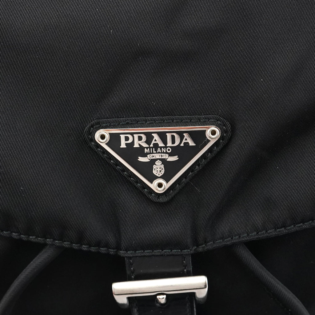 B4650 Black Tessuto Vela Backpack