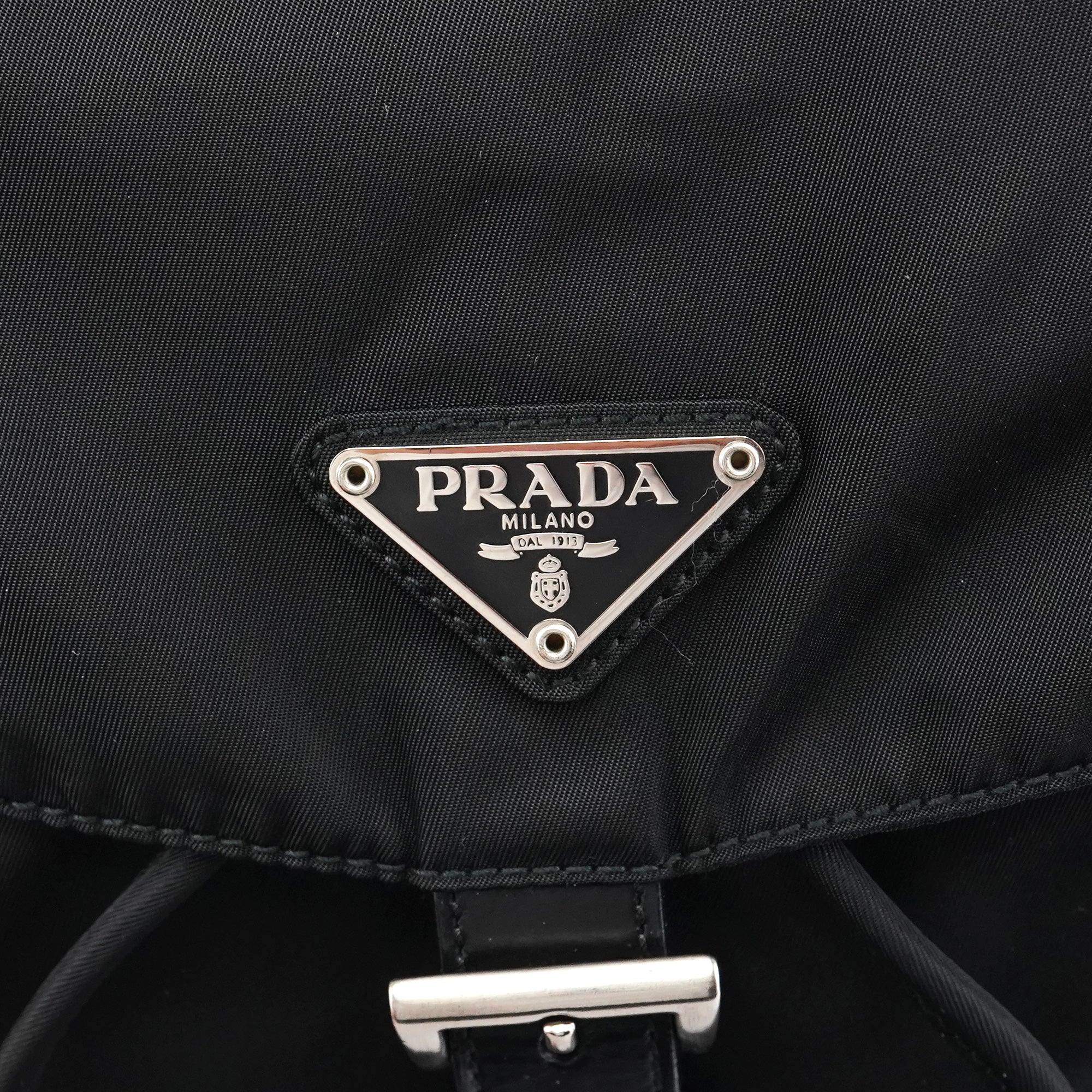 B4650 Black Tessuto Vela Backpack