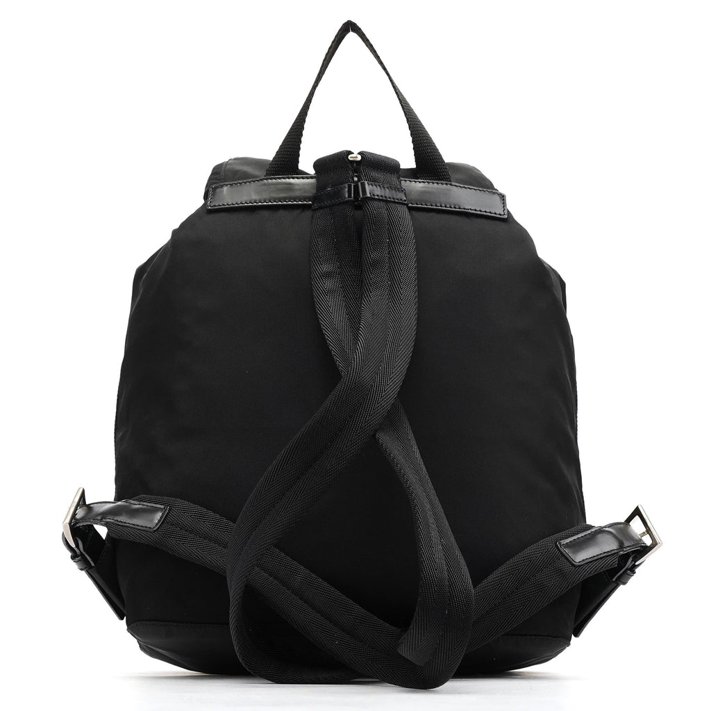 B4650 Black Tessuto Vela Backpack