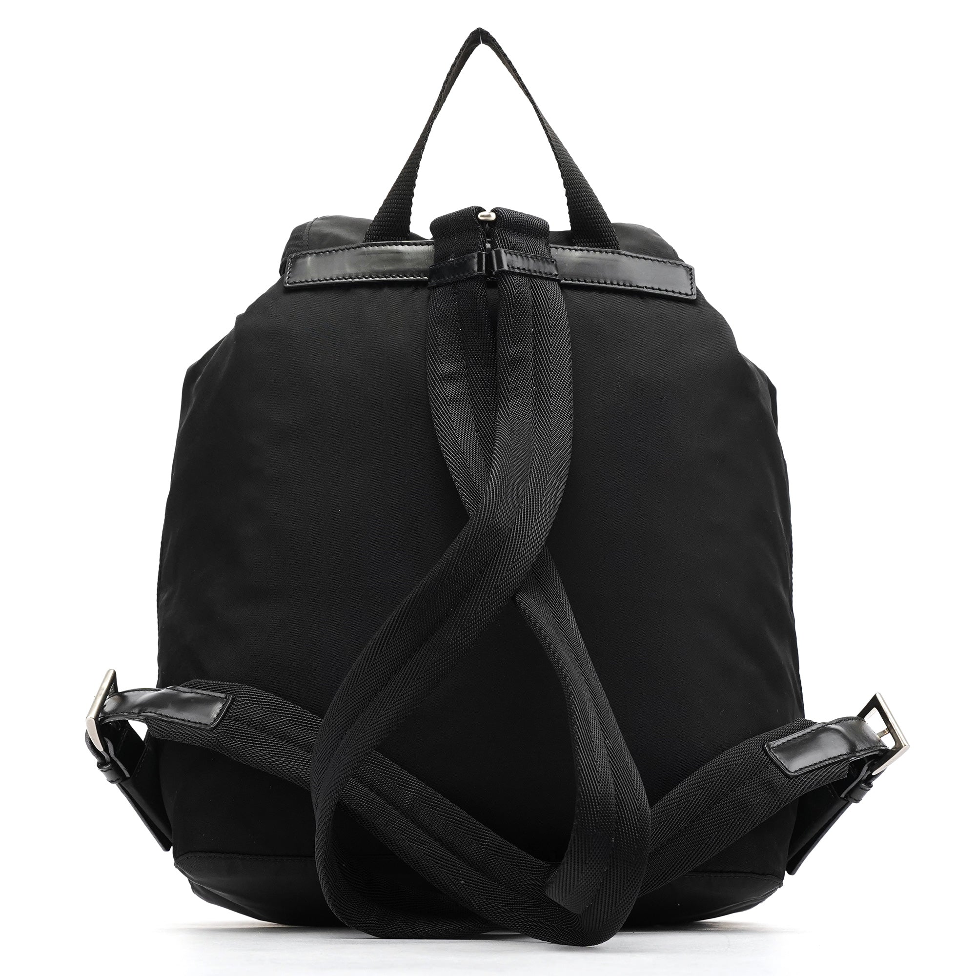 B4650 Black Tessuto Vela Backpack