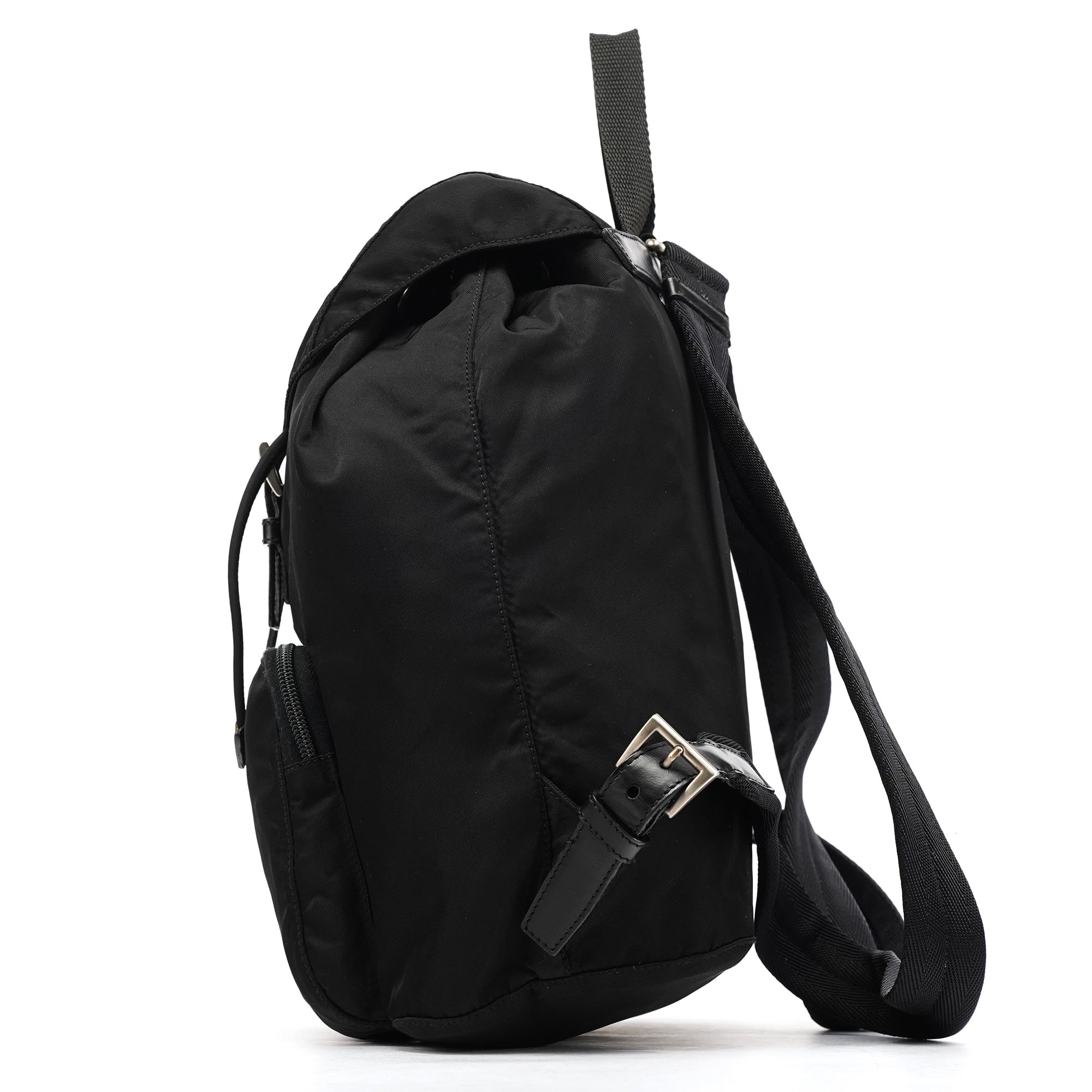 B4650 Black Tessuto Vela Backpack