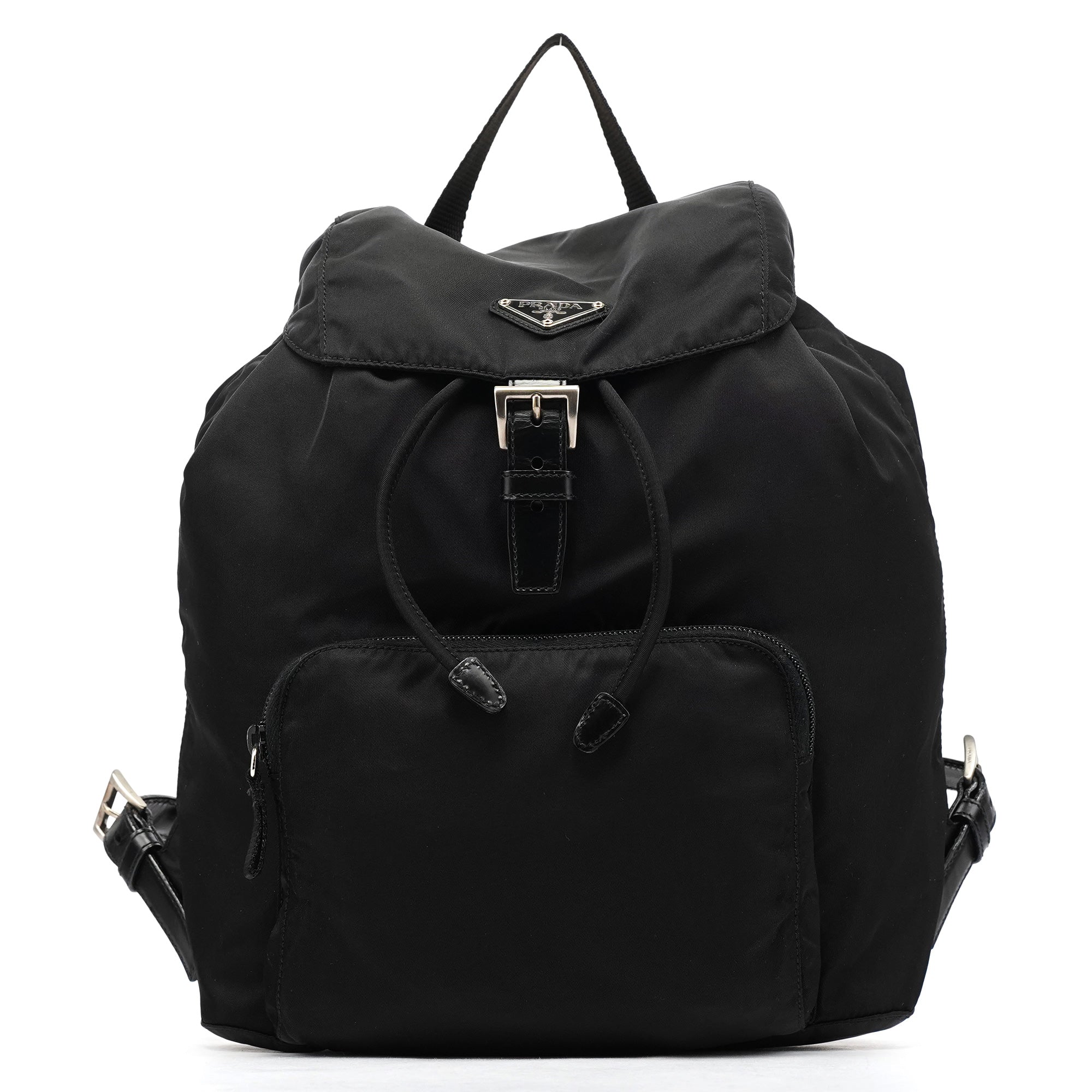 B4650 Black Tessuto Vela Backpack