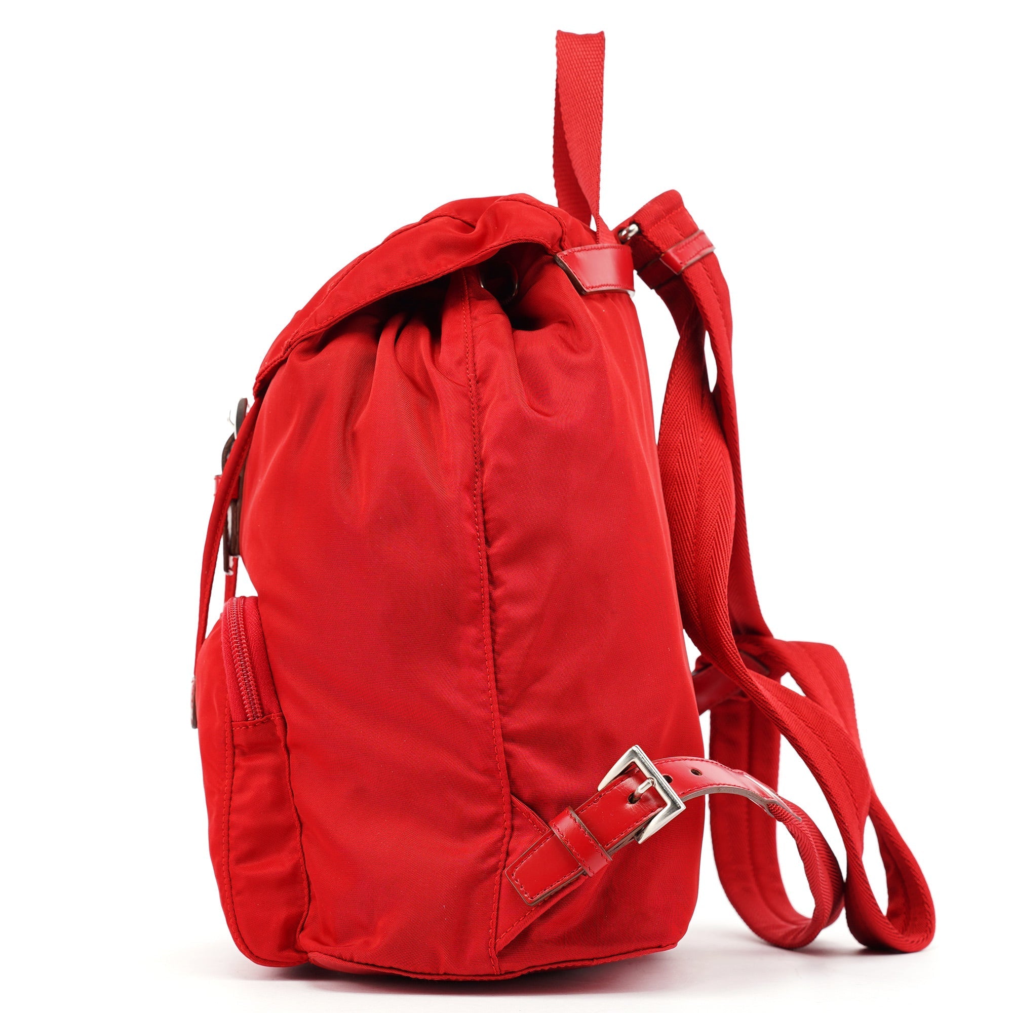 B4650 Red Tessuto Vela Backpack