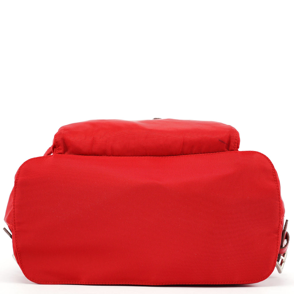 B4650 Red Tessuto Vela Backpack