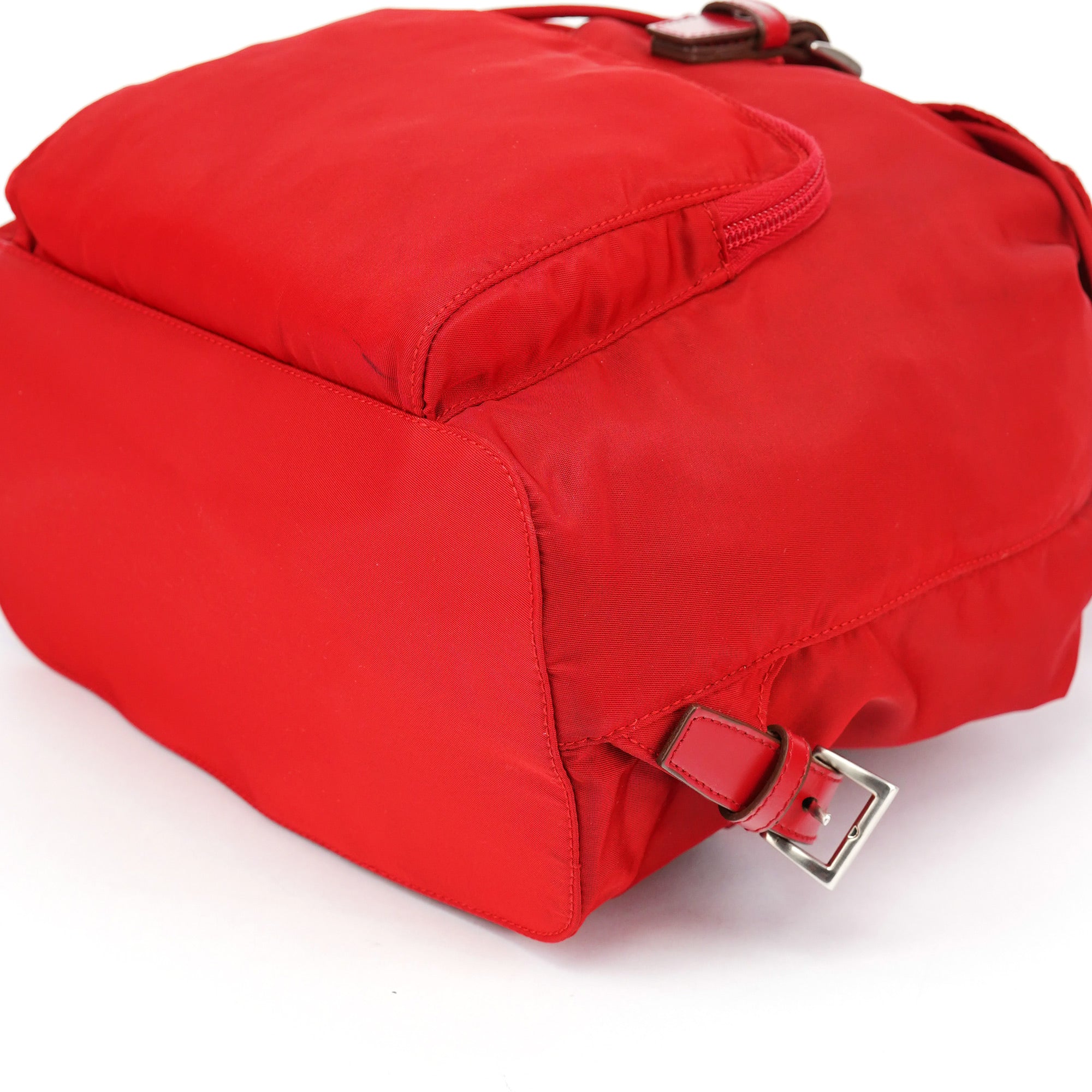 B4650 Red Tessuto Vela Backpack