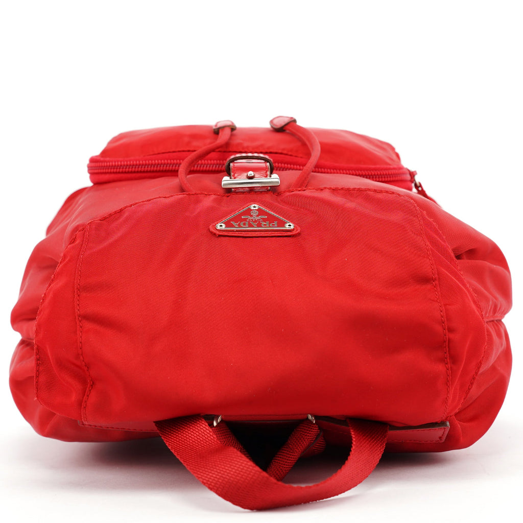B4650 Red Tessuto Vela Backpack