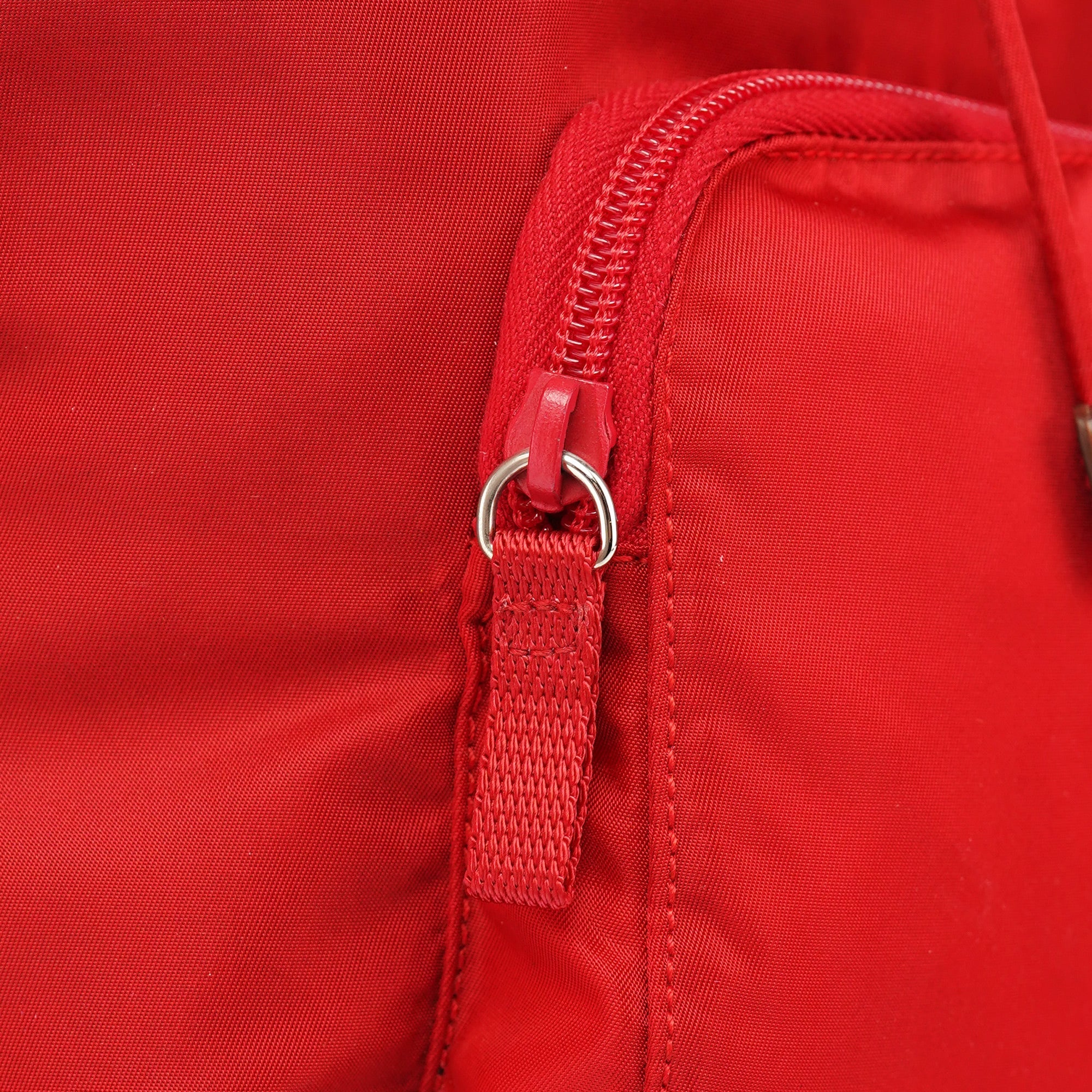 B4650 Red Tessuto Vela Backpack
