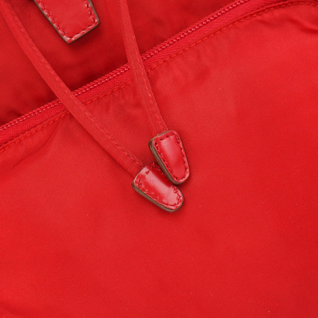 B4650 Red Tessuto Vela Backpack