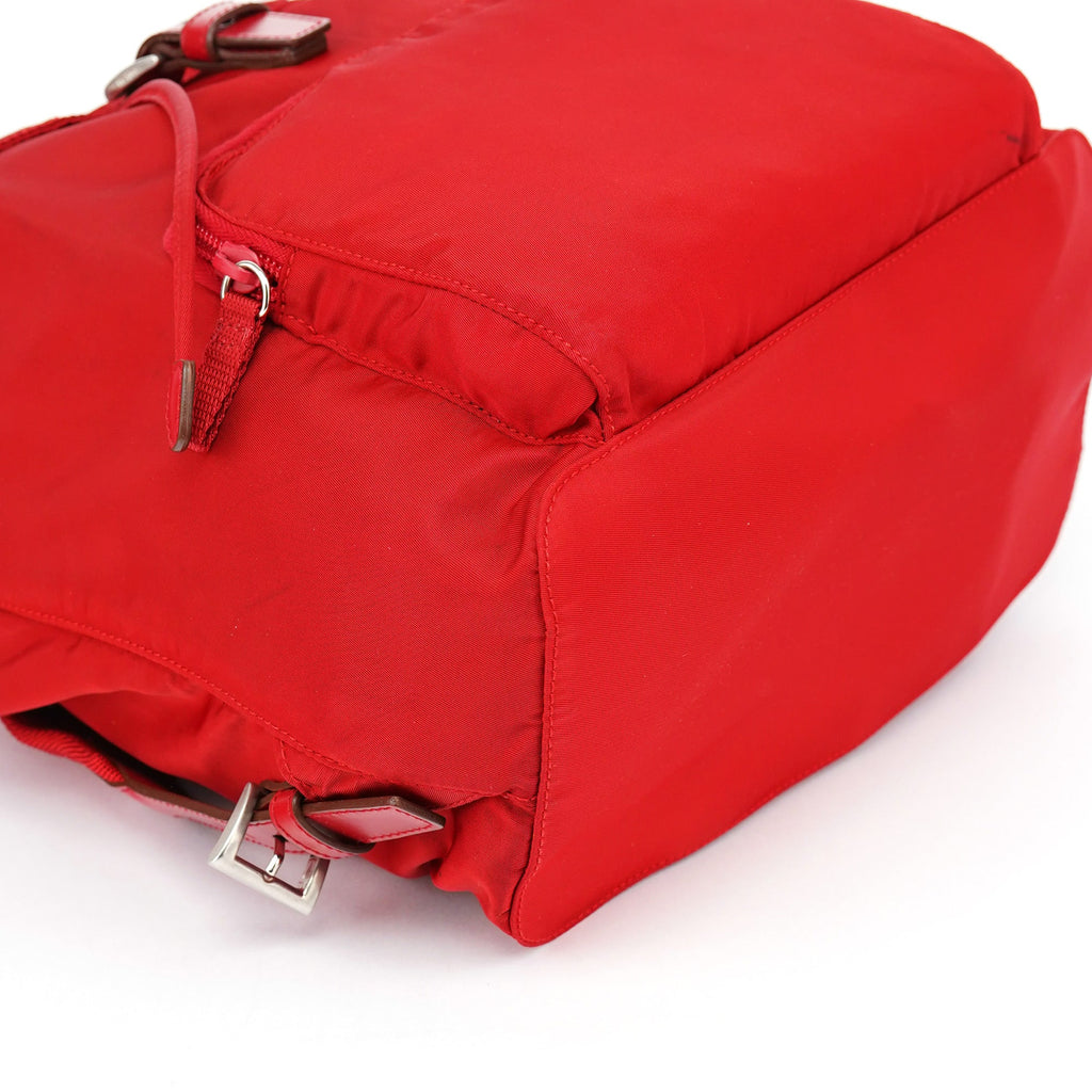 B4650 Red Tessuto Vela Backpack