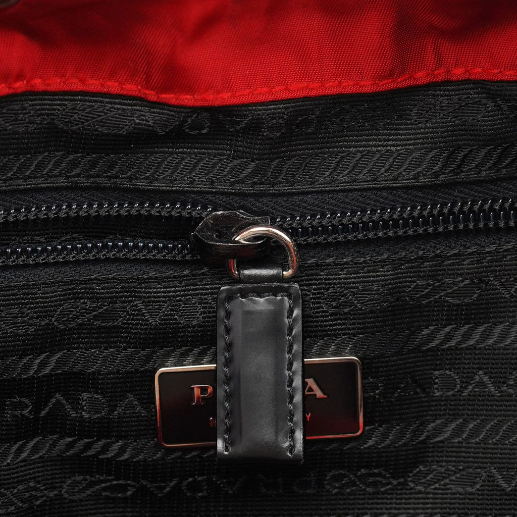 B4650 Red Tessuto Vela Backpack