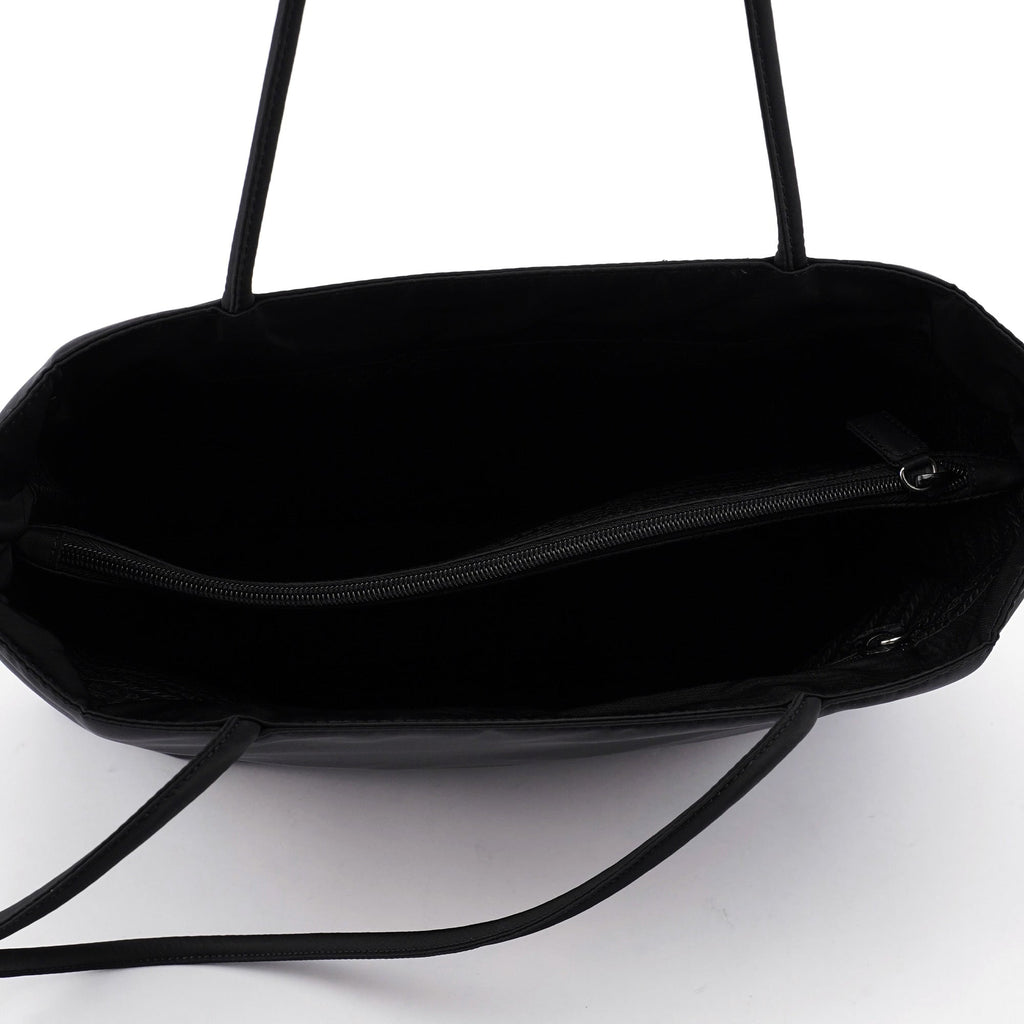 B4681 Black Tessuto City Tote