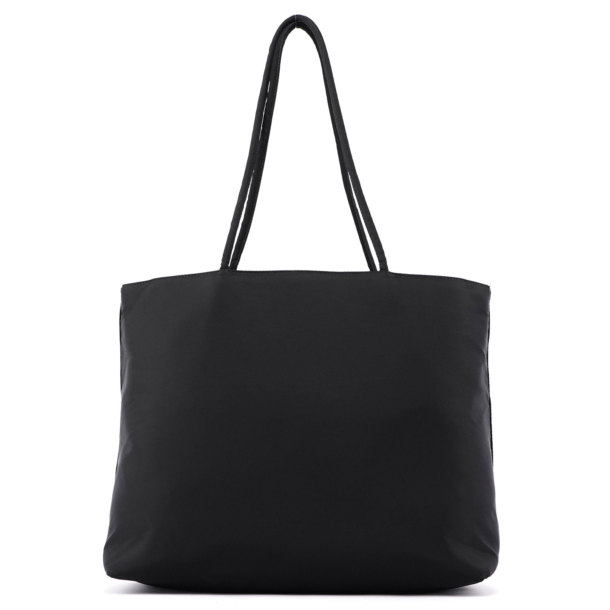 B4681 Black Tessuto City Tote Bag