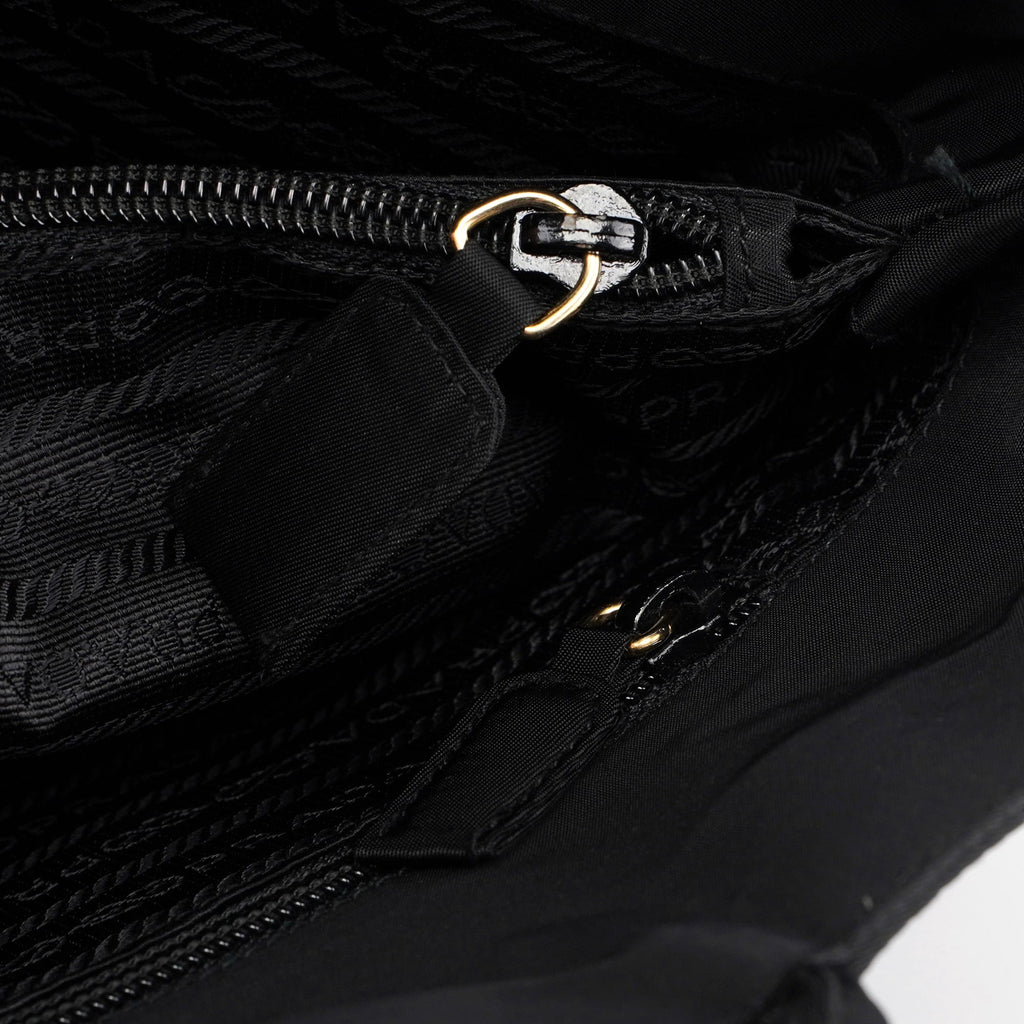 B4681 Black Tessuto City Tote Bag