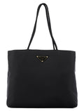 B4681 Black Tessuto City Tote Bag