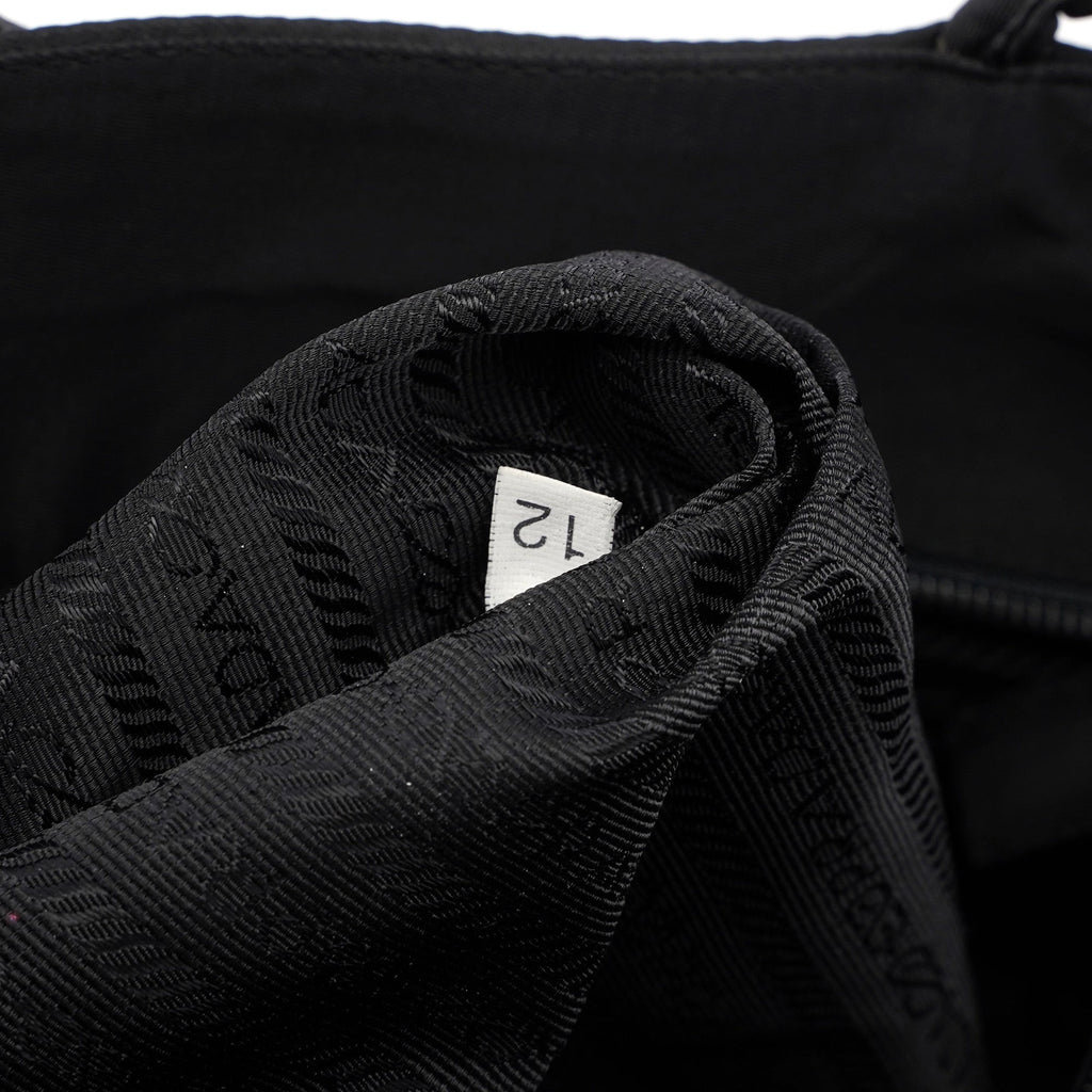 B4681 Black Tessuto City Tote Bag