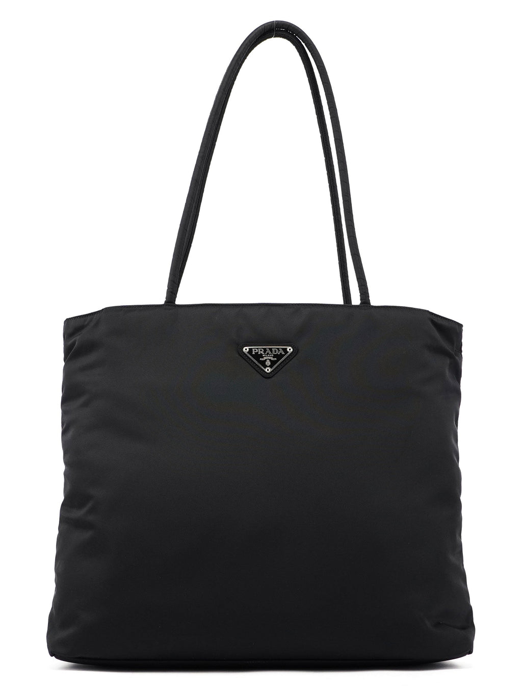 B4681 Large Black Tessuto City Tote Bag