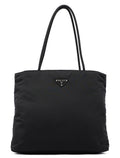 B4681 Large Black Tessuto City Tote Bag