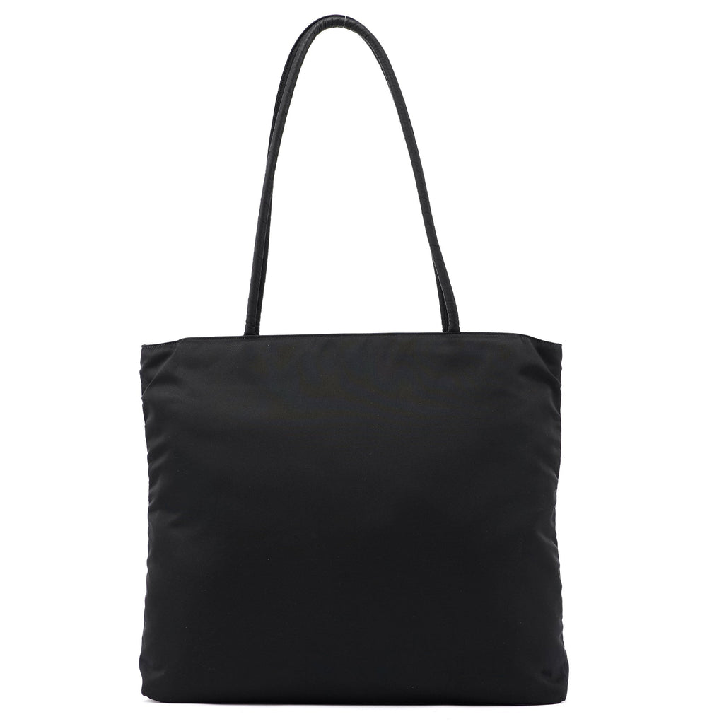 B4681 Large Black Tessuto City Tote Bag