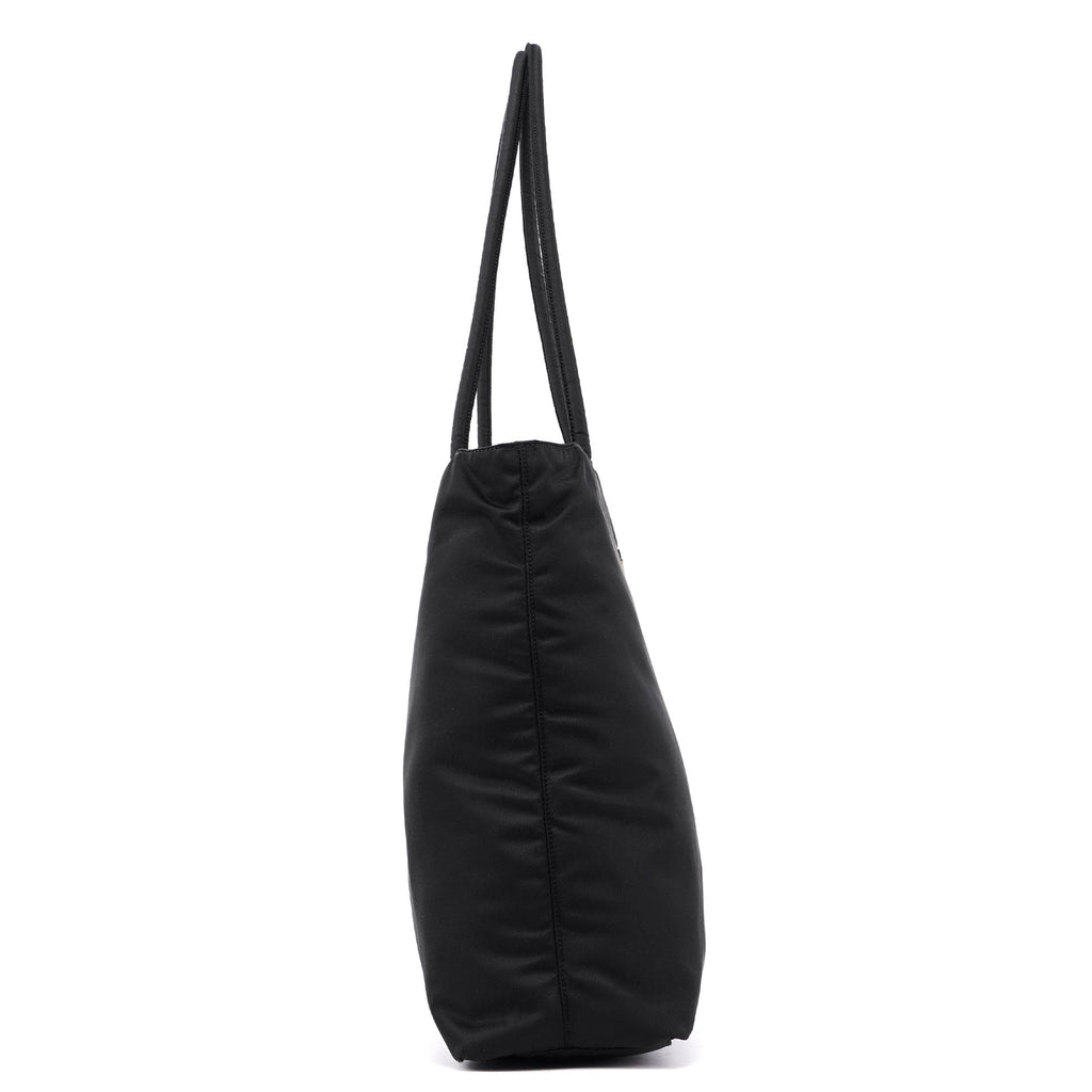 B4681 Large Black Tessuto City Tote Bag