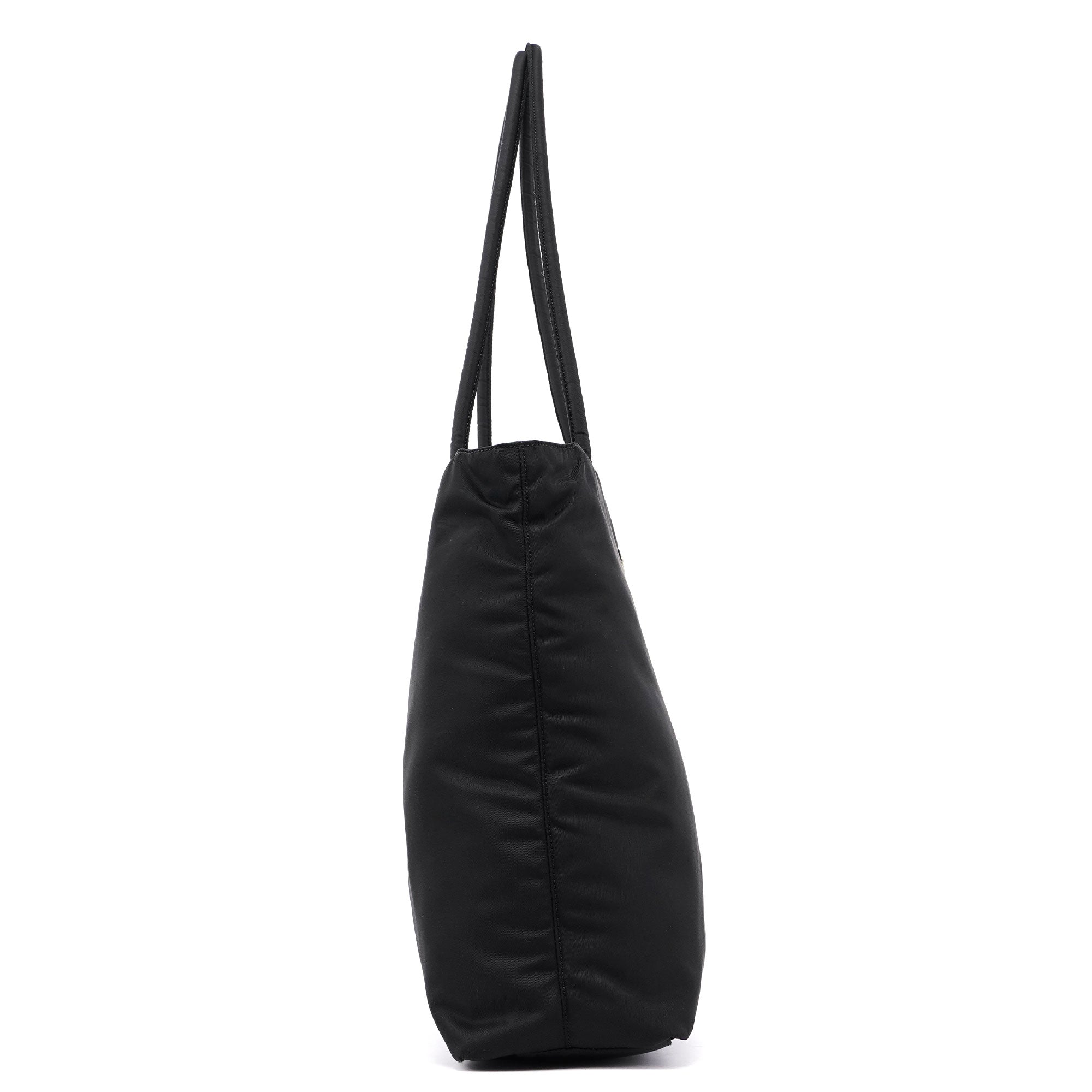 B4681 Large Black Tessuto City Tote Bag
