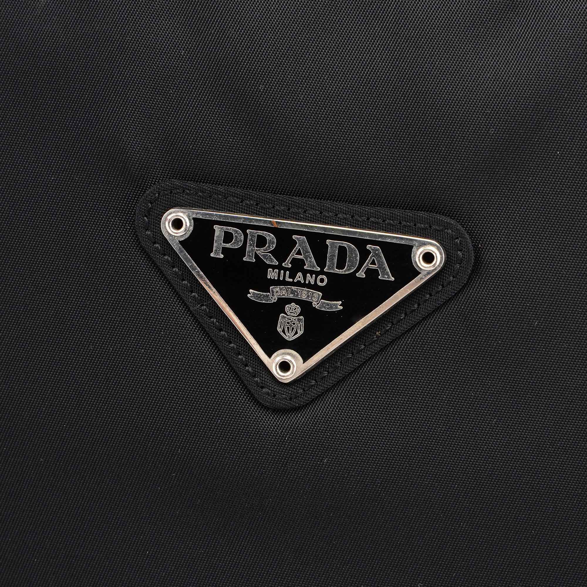 B4681 Large Black Tessuto City Tote Bag
