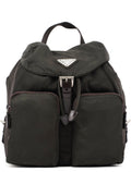 B5885 Green Tessuto Vela Backpack