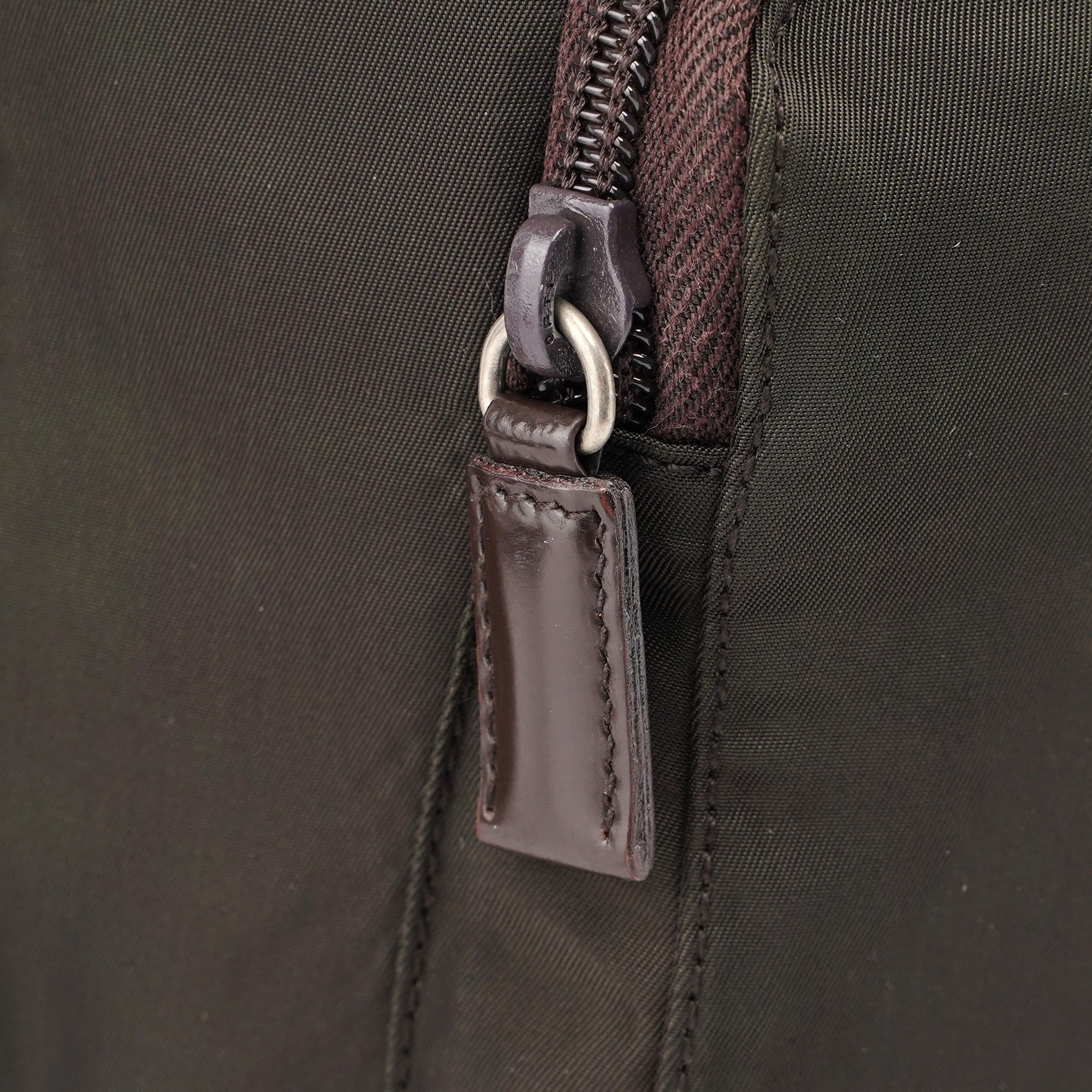 B5885 Green Tessuto Vela Backpack