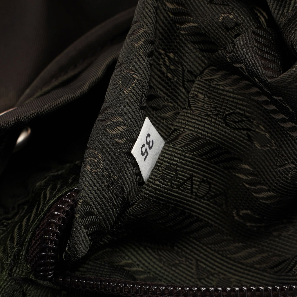 B5885 Green Tessuto Vela Backpack