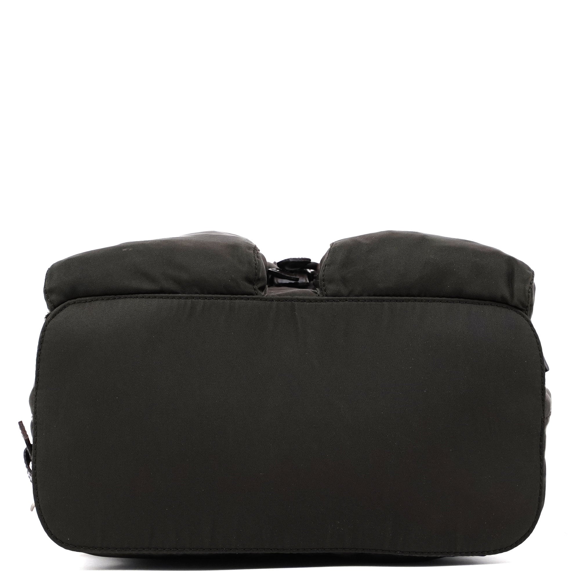 B5885 Green Tessuto Vela Backpack