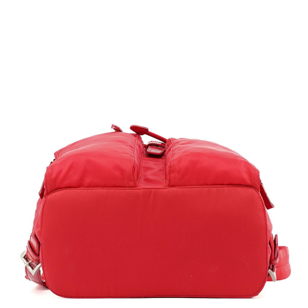B5885 Red Tessuto Vela Backpack