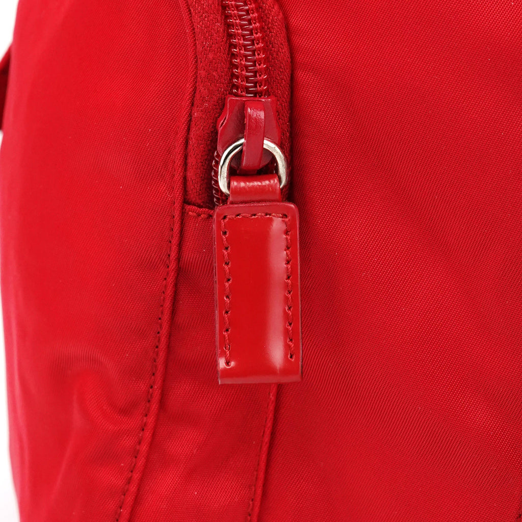 B5885 Red Tessuto Vela Backpack
