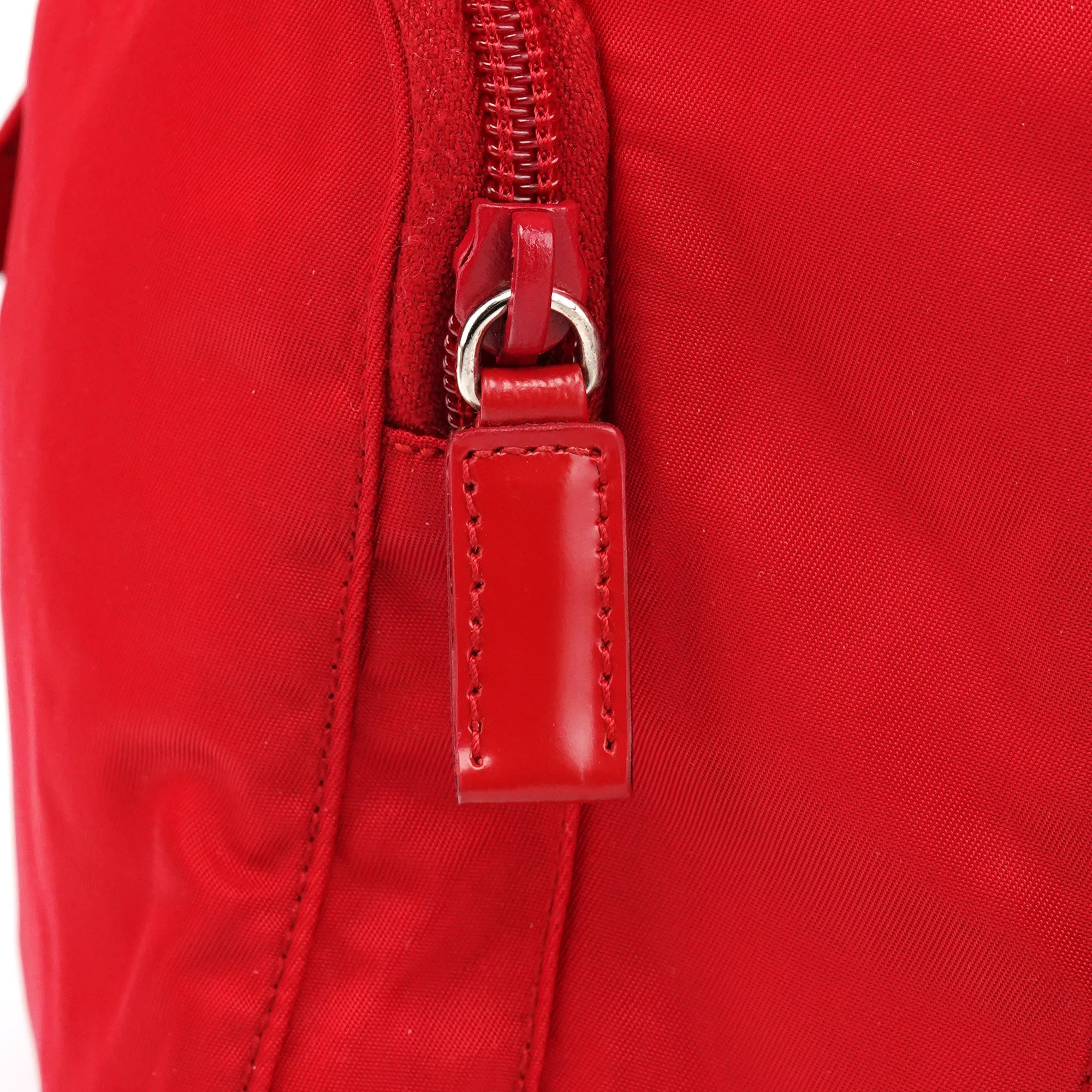 B5885 Red Tessuto Vela Backpack