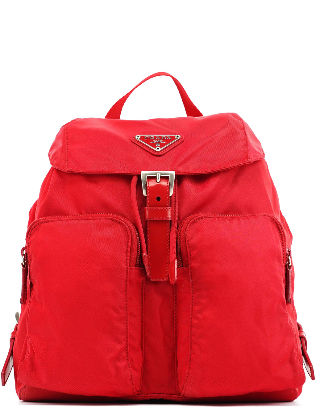 B5885 Red Tessuto Vela Backpack