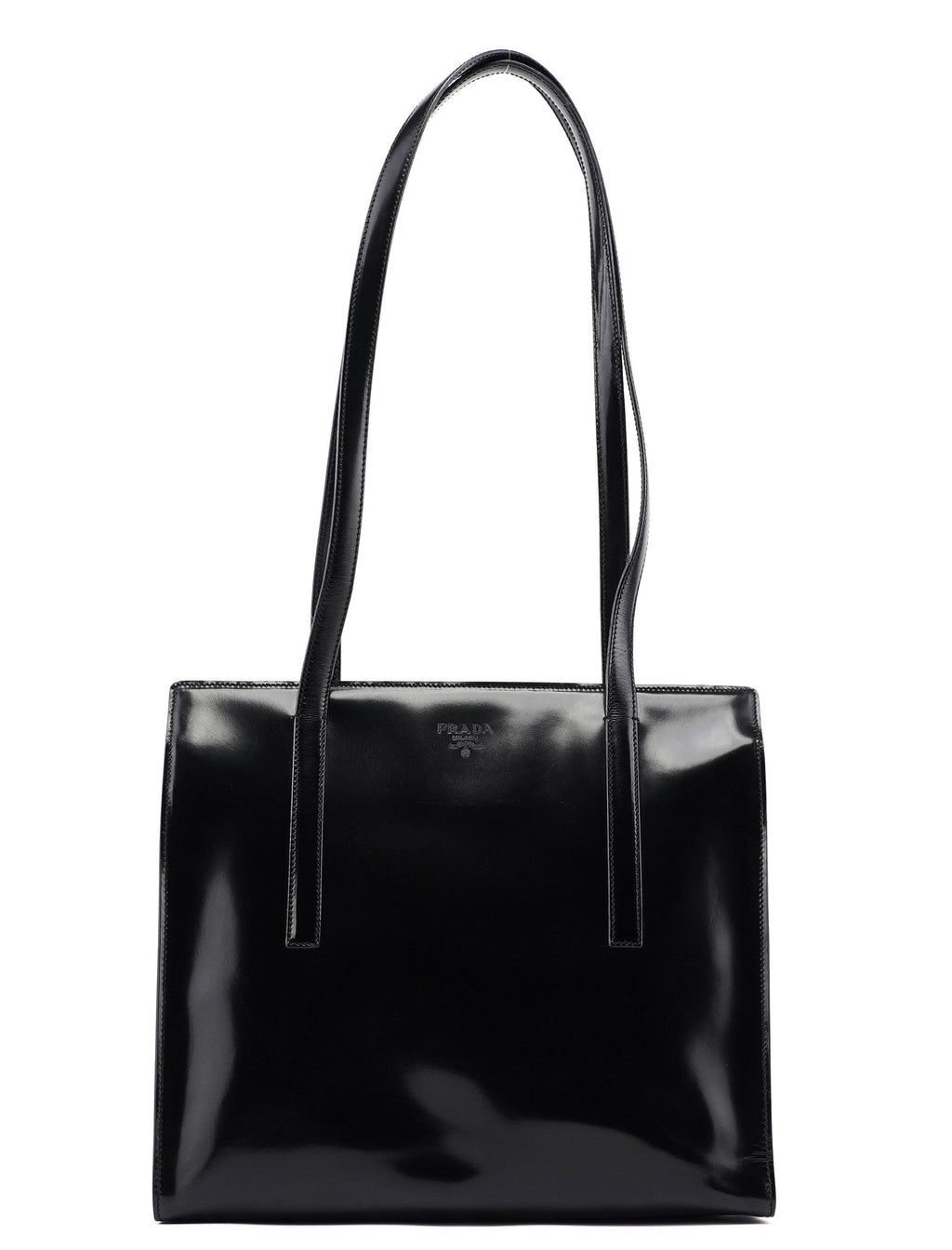 B6010 Black Spazzolato Tote Bag