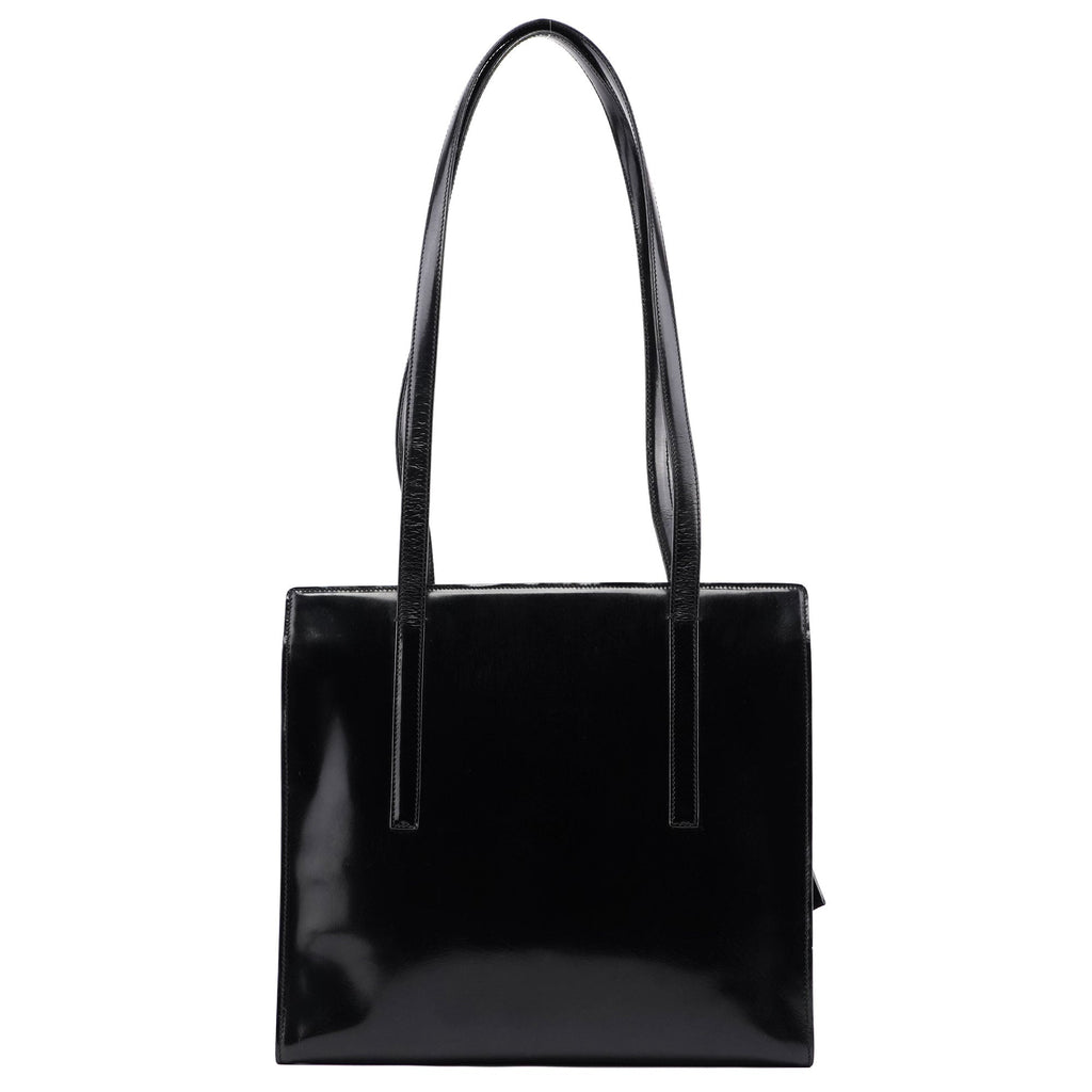 B6010 Black Spazzolato Tote Bag
