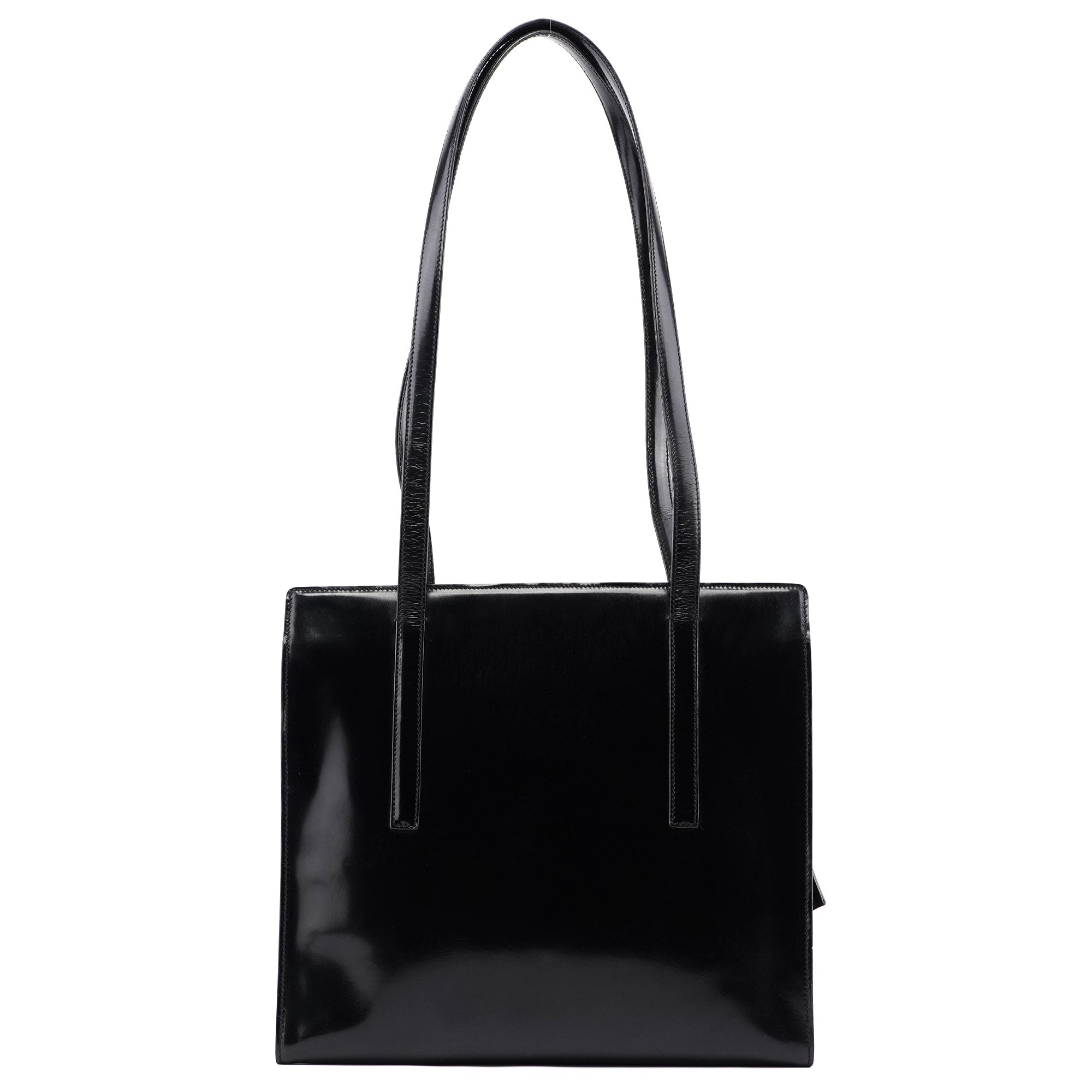B6010 Black Spazzolato Tote Bag