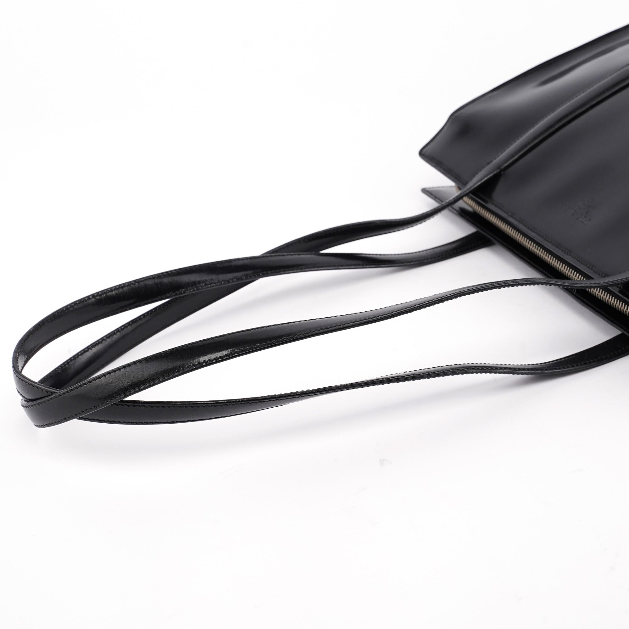 B6010 Black Spazzolato Tote Bag